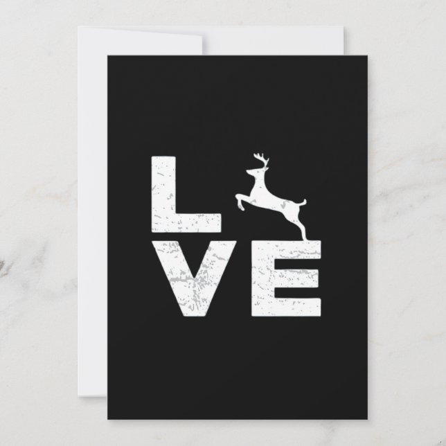 Cartes Pour Fêtes Annuelles Awesome Deer Lover Trendy AesthetFlat Holiday Card (Devant)
