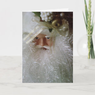 CARTES POUR FÊTES ANNUELLES AWESOME SANTA ON HIS WAY TO SAY "MERRY CHRISTMAS"