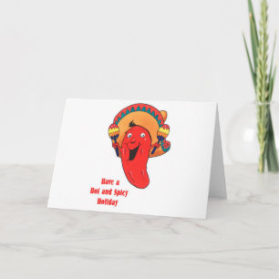 Cartes Pour Fêtes Annuelles Ayez Noël chaud et épicé de vacances