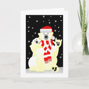 Cartes Pour Fêtes Annuelles "Ayez Noël de Beary et année de Huggy une nouvelle