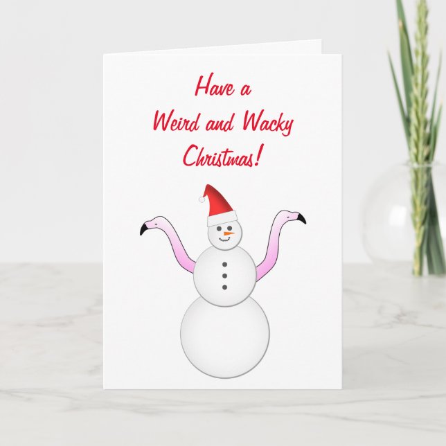Cartes Pour Fêtes Annuelles Ayez Noël étrange et farfelu ! (Devant)