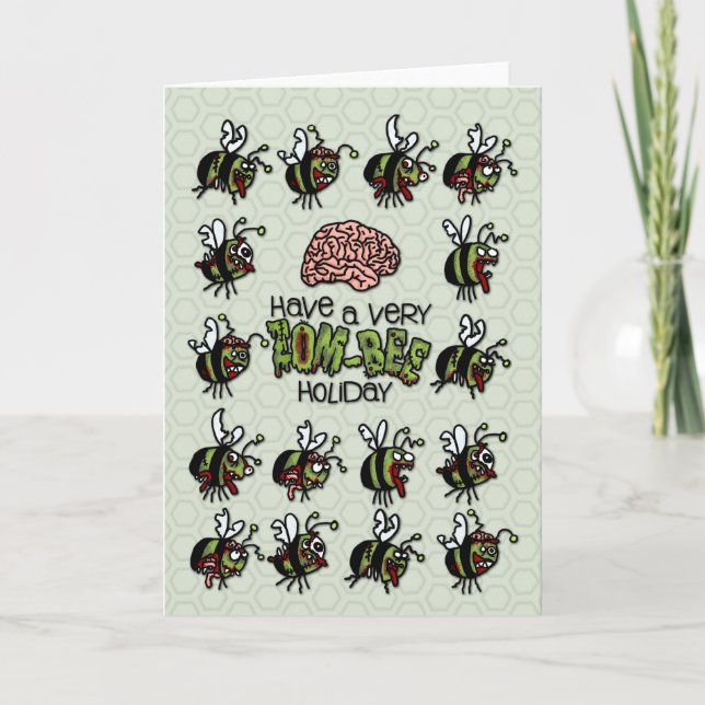 Cartes Pour Fêtes Annuelles Ayez très des vacances de Zom-Abeille (Devant)