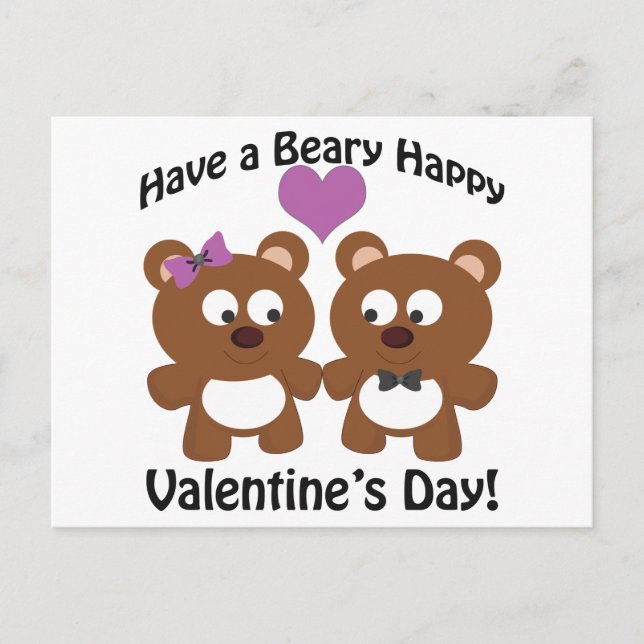 Cartes Pour Fêtes Annuelles Ayez un Heureuse Sainte-Valentin de la Béary ! (Devant)