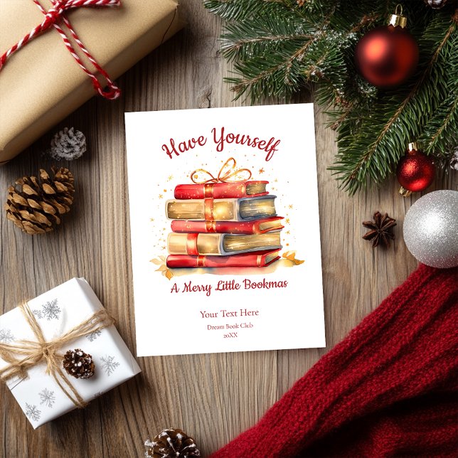 Cartes Pour Fêtes Annuelles Ayez Un Joyeux Petit Livre (Créateur téléchargé)