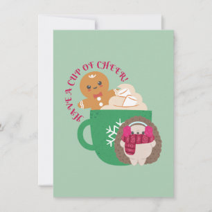 Cartes Pour Fêtes Annuelles Ayez une tasse de joie ! 