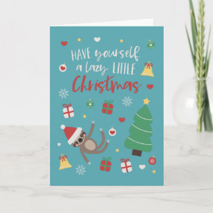Cartes Pour Fêtes Annuelles Ayez vous-même petit Noël paresseux