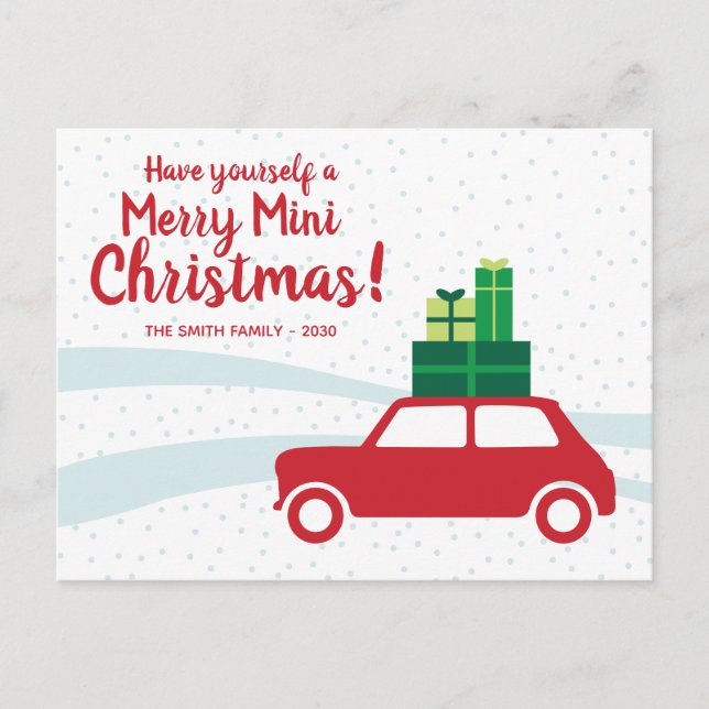 Cartes Pour Fêtes Annuelles Ayez vous-même un Joyeux mini Noël (Devant)