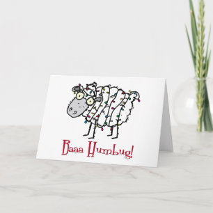 Cartes Pour Fêtes Annuelles Baaa Humbug Christmas