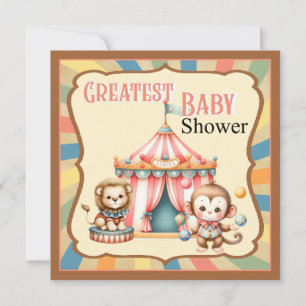 Cartes Pour Fêtes Annuelles Baby Circus