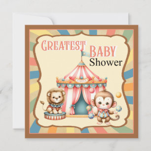 Cartes Pour Fêtes Annuelles Baby Circus