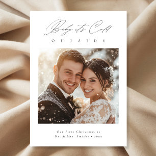 Cartes Pour Fêtes Annuelles Baby It’s Cold Outside New-Lyly First Christmas