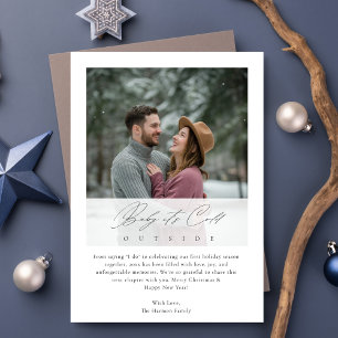 Cartes Pour Fêtes Annuelles Baby It’s Cold Outside New-Lyly First Christmas