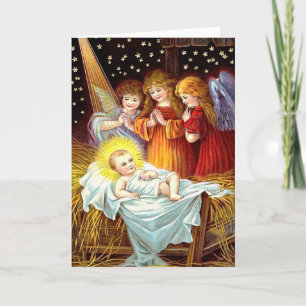 Cartes Pour Fêtes Annuelles Baby Jesus
