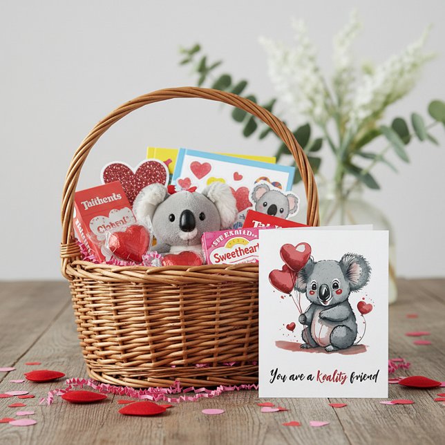 Cartes Pour Fêtes Annuelles Baby koala coutume valentine (Créateur téléchargé)