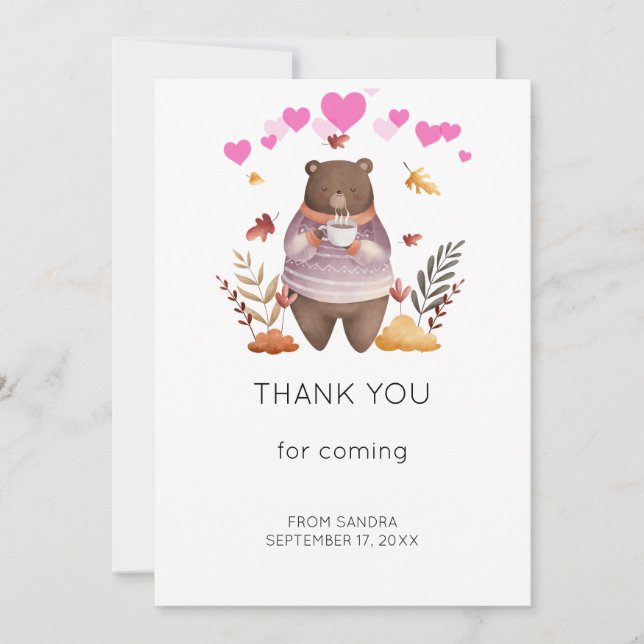 Cartes Pour Fêtes Annuelles baby shower drôle, merci ultra son (Devant)