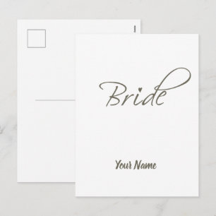 Cartes Pour Fêtes Annuelles Bachelorette cadeau de mariée et Fiançailles de la
