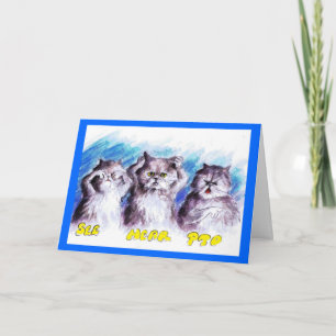 Cartes Pour Fêtes Annuelles Bad Kitty Greeting Card