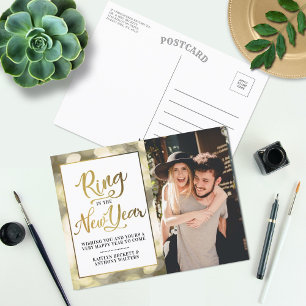 Cartes Pour Fêtes Annuelles Bague Au Nouvel An   Bonne année photo