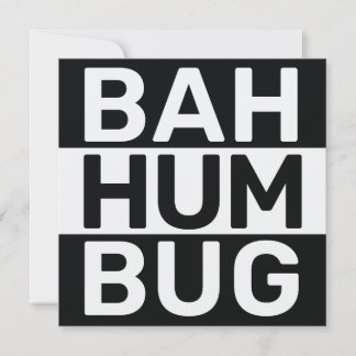 Cartes Pour Fêtes Annuelles Bah humbug