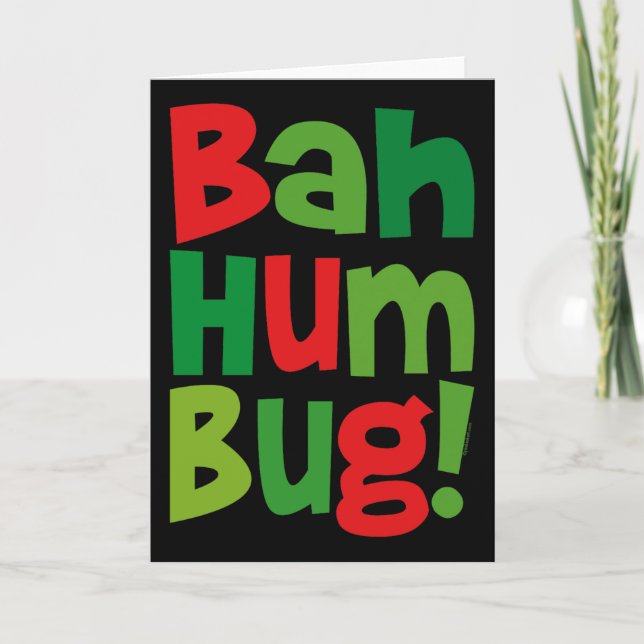 Cartes Pour Fêtes Annuelles Bah Humbug (Devant)