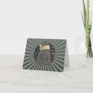 Cartes Pour Fêtes Annuelles Bah Humbug Grumpy Christmas Owl