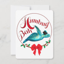 Bah Humbug Scrooge Noël Tortue