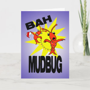 Cartes Pour Fêtes Annuelles Bah Mudbug Humbug