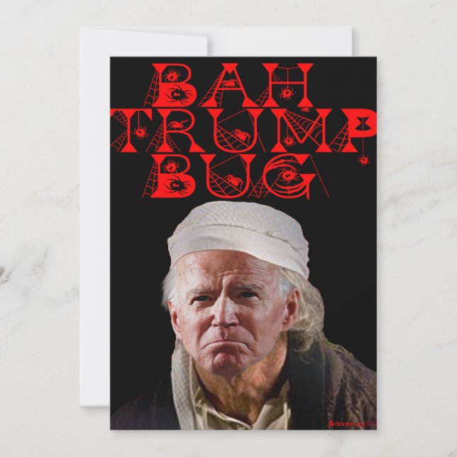 Cartes Pour Fêtes Annuelles Bah Trump chenille (Devant)