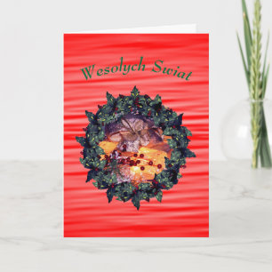 Cartes Pour Fêtes Annuelles Baies cadeaux de Noël polonaise
