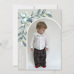 Cartes Pour Fêtes Annuelles Baies d'hiver Blancs photo