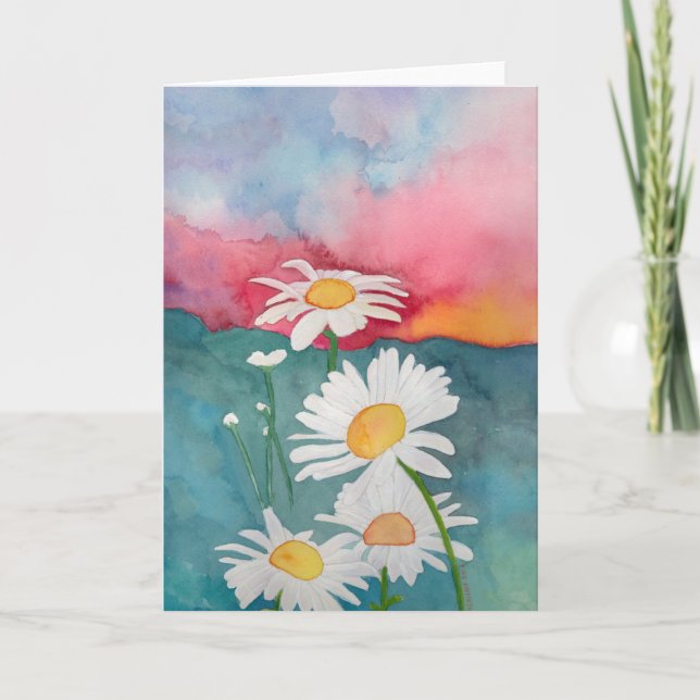 Cartes Pour Fêtes Annuelles Baies du coucher du soleil (Devant)