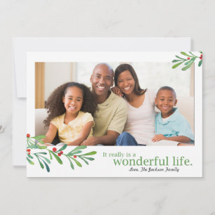 Cartes Pour Fêtes Annuelles Baies simples Merveilleuse Vie 1 Photo  