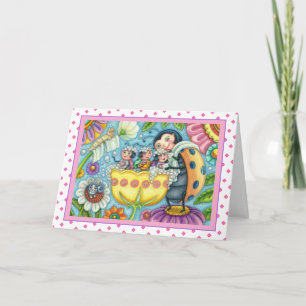 CARTES POUR FÊTES ANNUELLES BAIN À BULLE À BULLE DE TULIP POUR MÈRE LADYBUG &