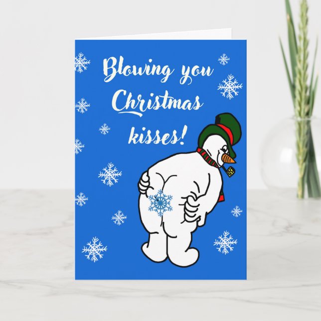Cartes Pour Fêtes Annuelles Baisers de Noël ! (Devant)