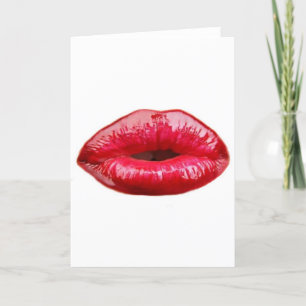Cartes Pour Fêtes Annuelles Baisers des lèvres !