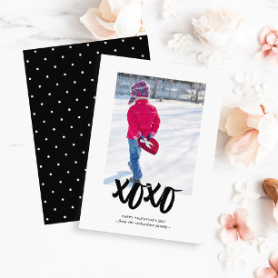 Cartes Pour Fêtes Annuelles Baisers doux   Heureuse Sainte-Valentin avec photo