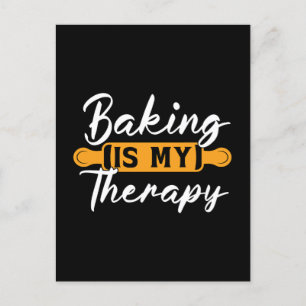 Cartes Pour Fêtes Annuelles Baker Baking Est Mon Thérapie Boulangerie Chef Cui