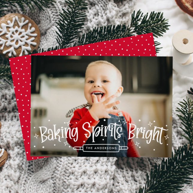 Cartes Pour Fêtes Annuelles Baking Spirits Photo (Créateur téléchargé)