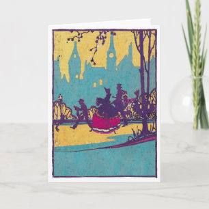 Cartes Pour Fêtes Annuelles Balade dans le parc