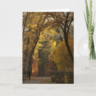 Cartes Pour Fêtes Annuelles Balade d'automne par le parc de Greenough