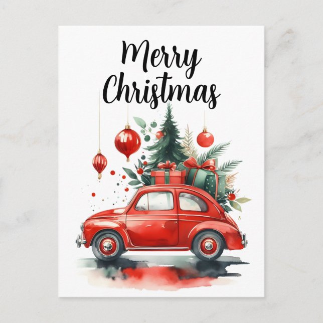 Cartes Pour Fêtes Annuelles Balade de Noël avec cadeaux (Devant)