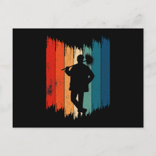 Cartes Pour Fêtes Annuelles Balayage de Chimney Retro Chimney Sweeper