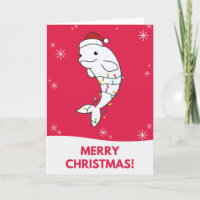 Baleine Beluga Joyeux Noël Animaux d'Hiver Baleine