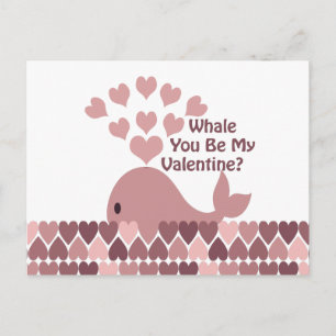 Cartes Pour Fêtes Annuelles Baleine Tu Es Ma Valentine