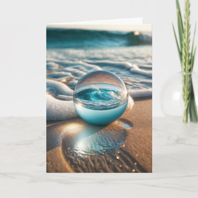 Cartes Pour Fêtes Annuelles Balle Birday Beach Lens (Devant)