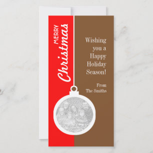 Cartes Pour Fêtes Annuelles Balle décorative de Noël