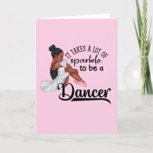 Cartes Pour Fêtes Annuelles Ballerina Sparkle