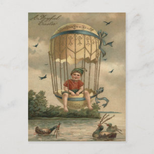Cartes Pour Fêtes Annuelles Ballons à air Canard à oeufs peints de Pâques