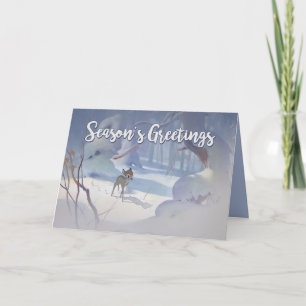 Cartes Pour Fêtes Annuelles Bambi   Noël de vacances
