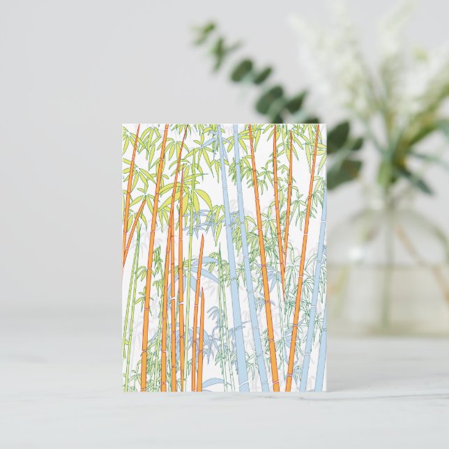 Cartes Pour Fêtes Annuelles Bambou 3 (Debout devant)